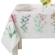 Butterfly Meadow Garden Tablecloth by Lenox – 102" x 60" (Rectangular), Cotton Blend, Multi Color