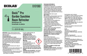 Oasis Pro Garden Sunshine Room Refresher - 2 Liter by Ecolab – 67.63 Fl Oz (Pack of 1), Green, Model 6101980