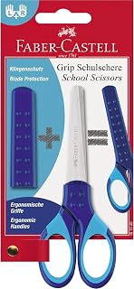 Faber-Castell 181549 Grip School Scissors - Blue