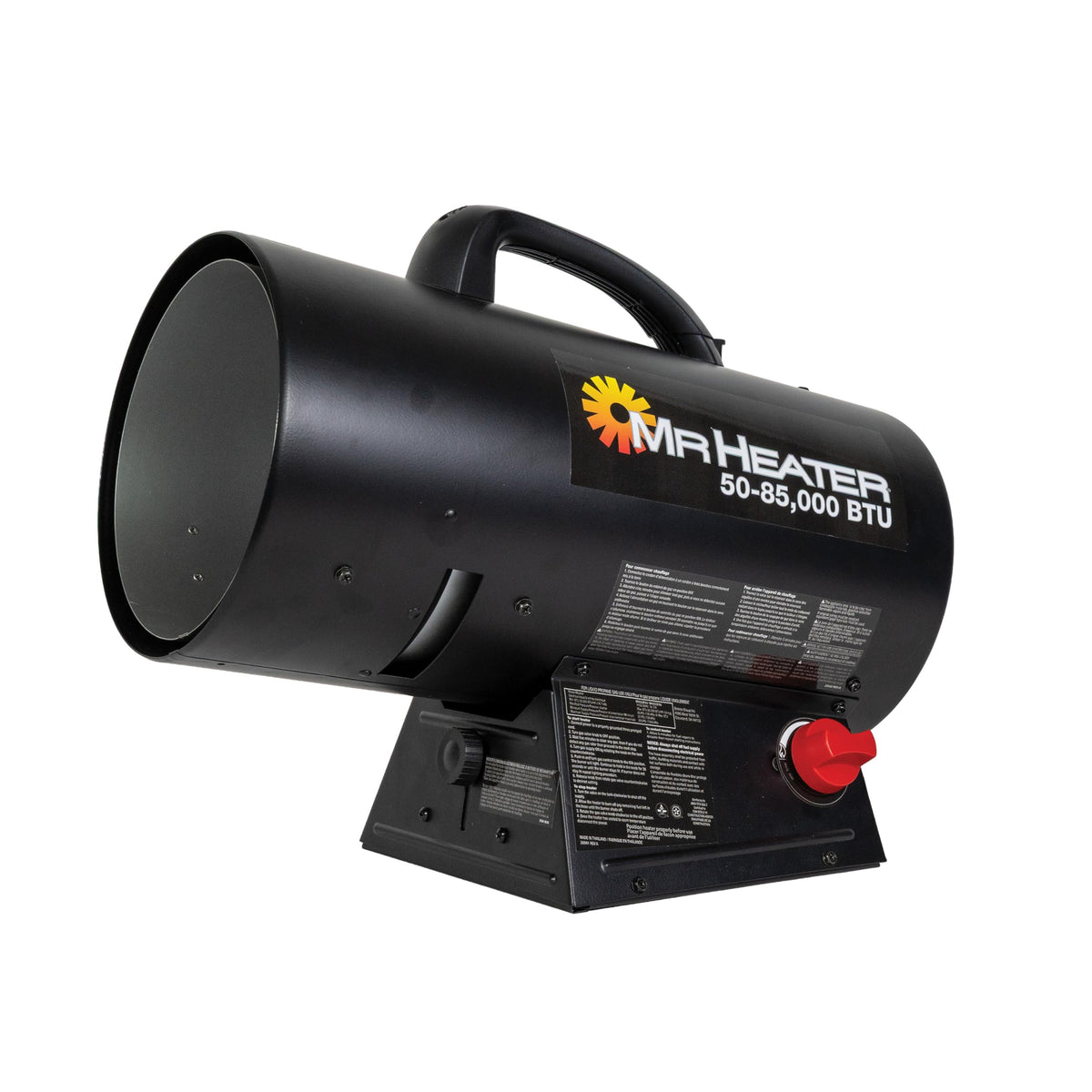 85,000 BTU Forced Air Propane with Quiet Burner Technology by Mr. Heater – 85000, Other, Black, Model F271380