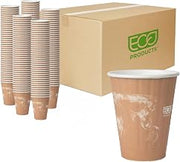 ECO PRODUCTS World Art Disposable Insulated Coffee Cups, 8 oz, 800 Pack