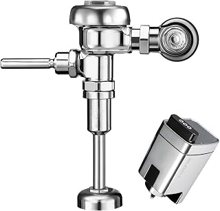 Regal 186 Urinal Flushometer, 3982604 & Sloan EBV-500-A Retrofit, 3325500 Bundle - Fixture Connection Top Spud, 0.125 GPF Manual Flush Valve, Exposed Side Mount Sensor, 72 Hour Sentinel Flush