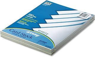 Pacon Card Stock, 8 1/2-inches by 11-inches, White, 100 Sheets (101188)
