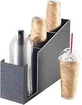 Cal-Mil 724 Dome Lid and Cup Organizer, 15.5" Width x 5" Diameter x 12" Height, Black