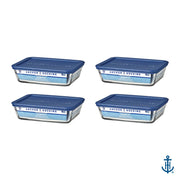 Anchor Hocking Navy / Large / 1.4 liters Container Sets
