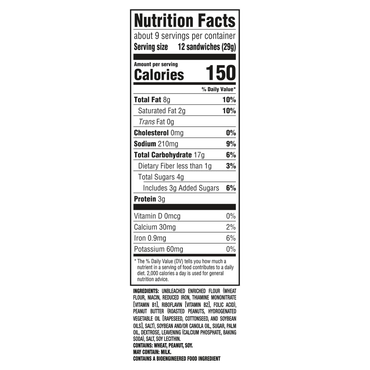 Ritz Peanut butter / 8.8 Ounce (Pack of 12) / 1 Sandwich