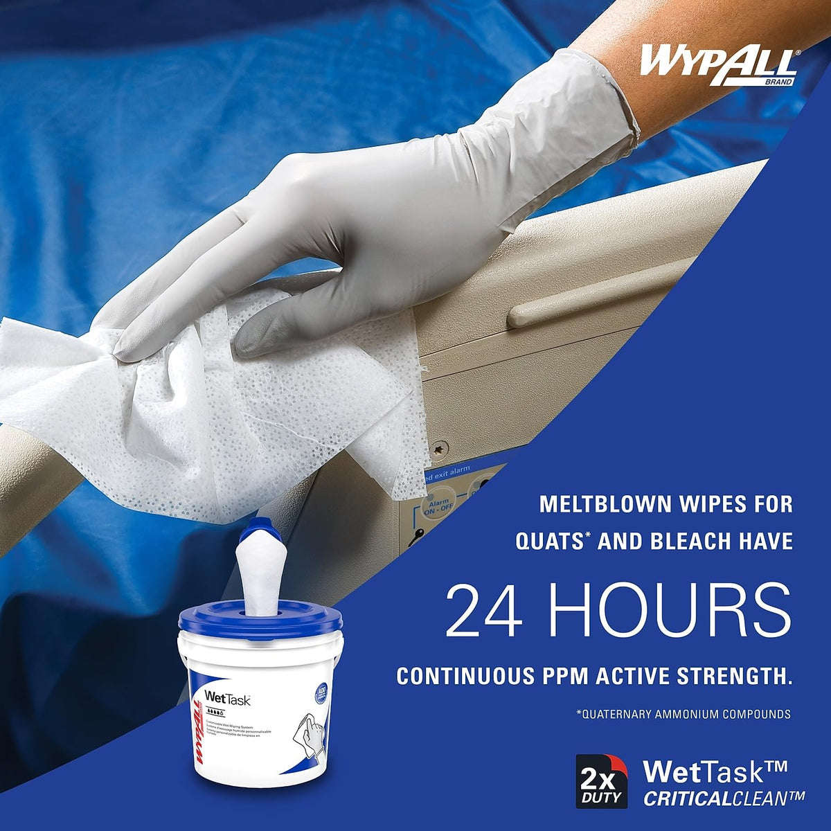 WypAll CriticalClean WetTask Wipes – 6 x 140 Sheets, Refill Only (06471)
