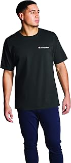 Champion Mens T-Shirt, Cotton Midweight Men's Crewneck Tee, T-Shirt for Men, Script (Reg. Or Big & Tall) T-Shirt