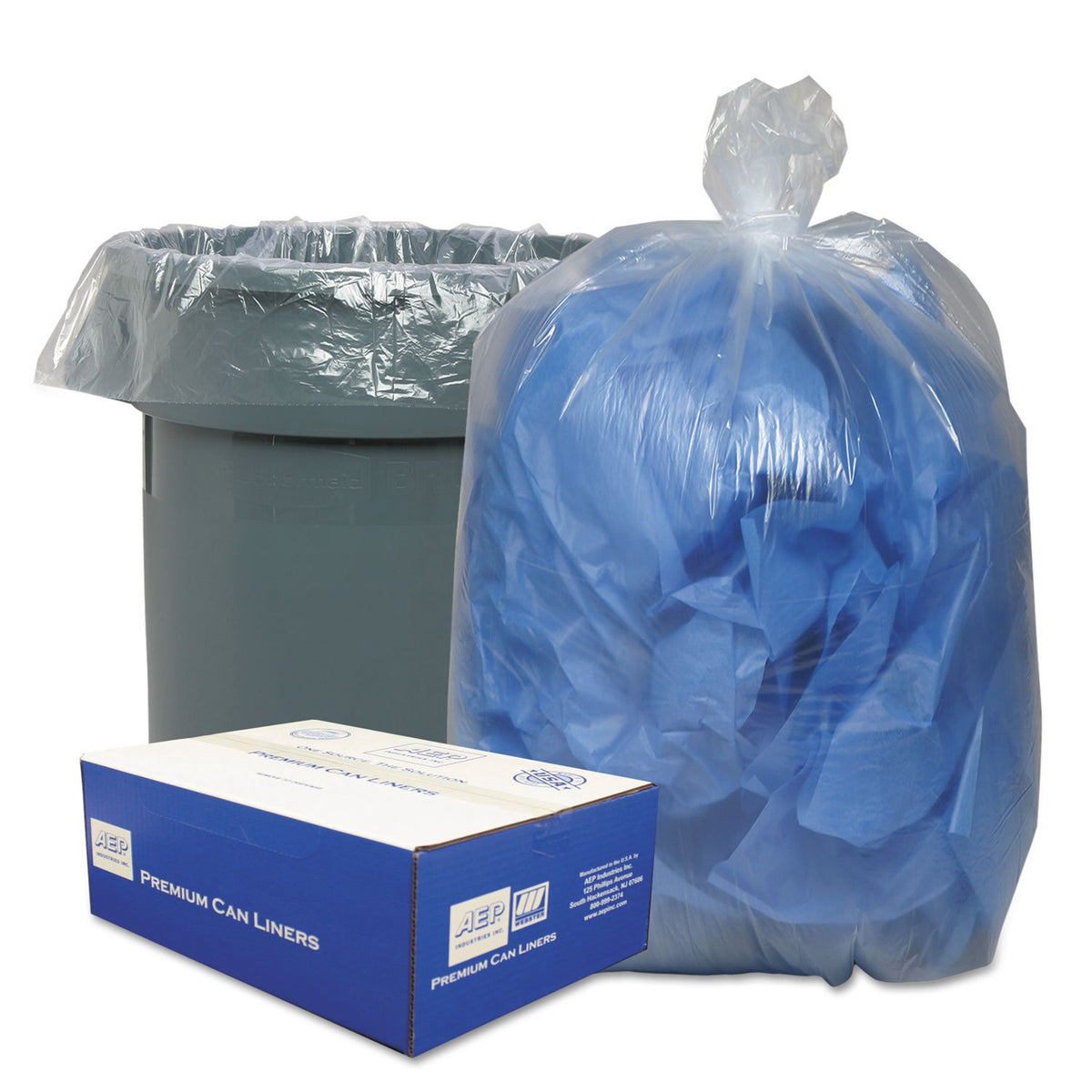 385822C Clear Low-Density Can Liners by Classic Clear – 1 Count (Pack of 100), 60.0 gallons, Resin,Lldpe, Clear, Pack of 100