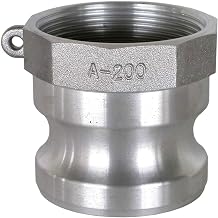 BE Pressure 90.390.114, 1-1/4" Aluminum Camlock Fitting, Male Coupler x FPT Thread