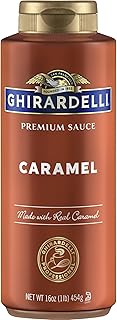 Ghirardelli Caramel Sauce Squeeze Bottle, 16 oz (Pack of 12)