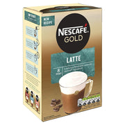 Nescafé Gold Latte Coffee Sachets by Nescafe – 0.68 Ounce (Pack of 8), caramel latte, Pack of 8, Model 45444