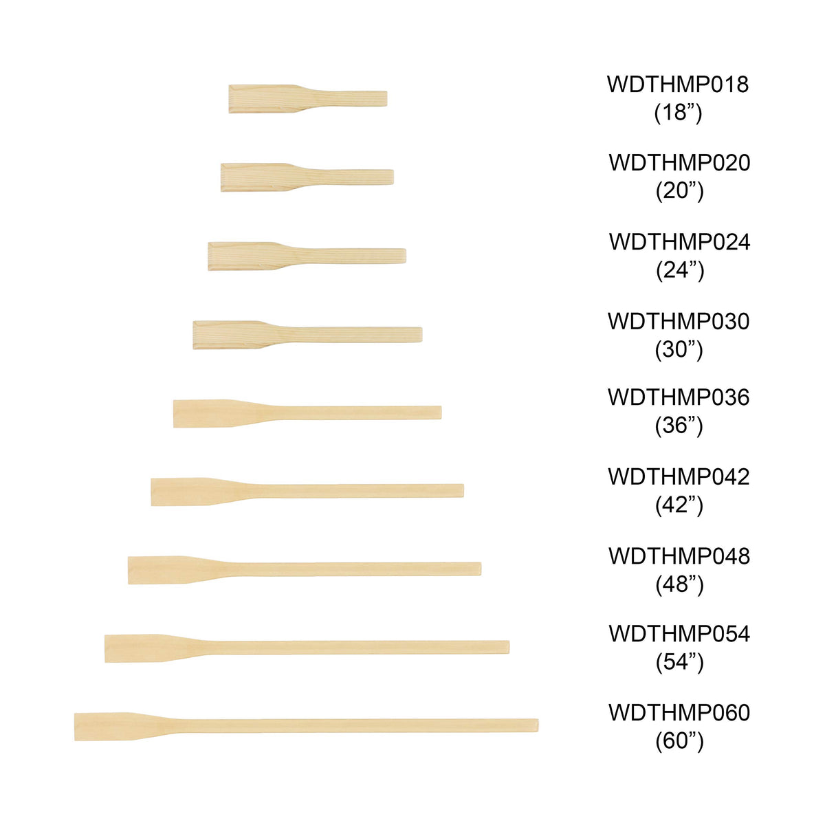 Wooden Mixing Paddle by Thunder Group – 36-Inches, Hardwood, White, Model WDTHMP036
