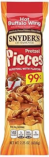 Snyder's of Hanover Hot Buffalo Wing Pretzel Pieces 3.25 oz (9 pack)