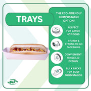 Southern Champion Tray 0709 Paperboard White Hot Dog Tray – 7" Length x 2-3/4" Width x 1-1/2" Height (Case of 1000)