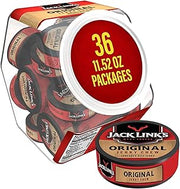 Jack Link's Original Beef Jerky Chew - (36 Pack) 0.32 oz Tins - Ready to Eat Protein Snacks - 4g Protein per Serving - Made with 100% Real Beef