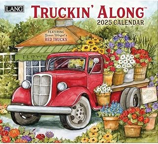 Lang, Truckin Along by Susan Winget 2025 Wall Calendar