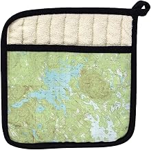 Betsy Drake PT969 Squam Lake NH Nautical Map Pot Holder