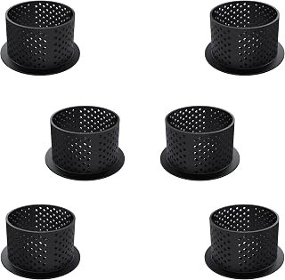 Silikomart Tarte-Ring-Round-50x35 Heat-Resistant Perforated Plastic Cutting Ring 1.96 Inch Diameter - 6 Pieces