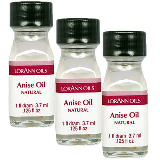 LorAnn Anise Oil SS by LorAnn Oils – 0.125 Fl Oz (Pack of 3), Clear to Pale Yellow