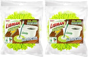 Libman Lightning Spin Mop Microfiber Refill Heads, 2 Pack