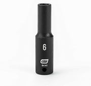 GEARWRENCH 1/4" Drive 6 Point Deep Impact Metric Socket 6mm - 84141