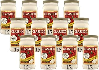 CLASSICO Roasted Red Pepper Alfredo Pasta Sauce, 15 Oz (Pack of 12)