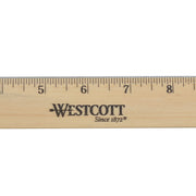Beveled Edge Wooden Ruler by Westcott – Pack of 1, Wood, Model 05011