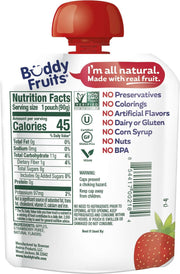 Buddy Fruits Strawberry / 3.2 Ounce (Pack of 18) / 18 Applesauce