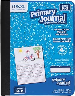 Mead 09554CT Primary Journal, Composition, 100 Sht, 7.5-Inch x9.8-Inch, 12/CT, AST