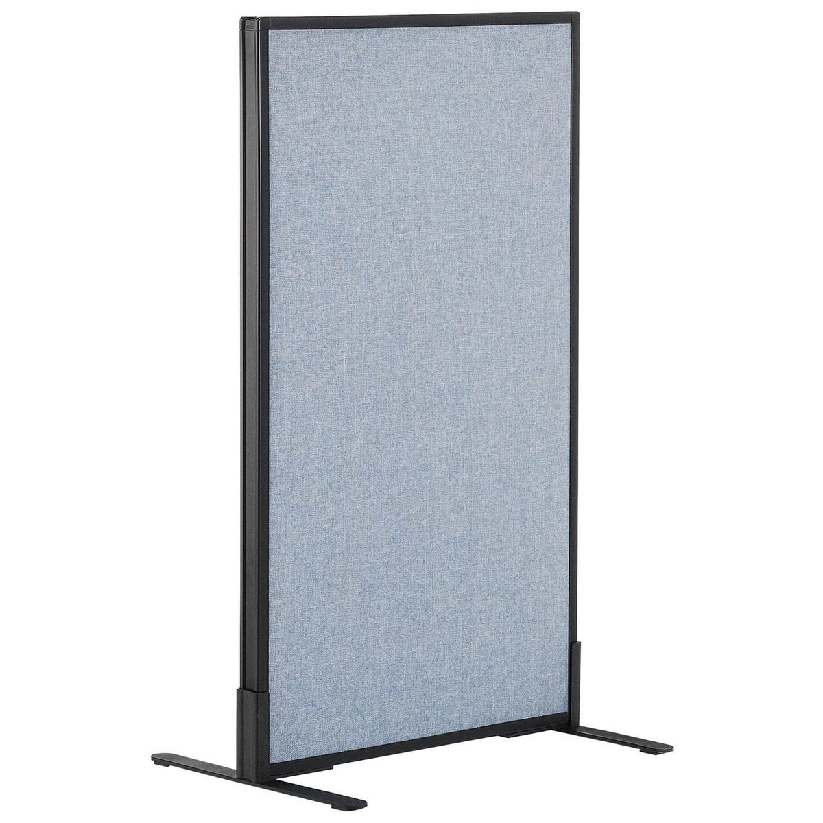 24-1/4"W x 42"H Freestanding Office Partition Panel by Global Industrial – Steel, Blue, Model 694655FBL