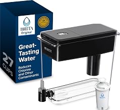 Brita X-Large 27 Cup Water Dispenser, Includes 1 Filter, Black