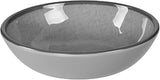 Elite Global Solutions DB51M-G Small Round Crackle Bowl, 5" Dia. x 1 1/2" h., Melamine, Gray (Pack of 6) | Dishwasher safe, Shatterproof, Comfortable design, Restaurant service, Great for Salads, Sides, Pasta and Shared Dishes