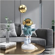 Creative Spaceman Ornaments Spaceman Desktop Figurines Spaceman Theme Party Home Decor Ornaments Resin Craft Elegant Home Decoration,Blue