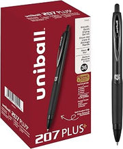 Uni-Ball 207PLUS+ Gel, 0.7MM, Black (Pack of 216)