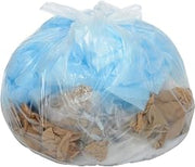Global Industrial 55-60 Gallon Super Duty Clear Trash Bags, 2.5 Mil, 75 Bags/Case