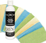 Fuller Brush Silver Cleaner Polish – Includes 10 Microfiber Polishing Cloths – Safe for Sterling, Chrome, Antique Silver (Pack of 1)