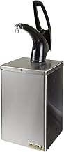 San Jamar P4800 Stainless Steel Frontline Countertop Box System, 7" Width x 20-1/4" Height x 7" Depth, Black