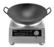 Induction Wok by Midea – 12.2 x 19.7 inches, Stainless Steel, Model MIC3400WK