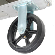 Platform Truck with Diamond Deck by Magliner – 29"L x 30"W x 9.45"H, Aluminum, Gray, Model 585470T