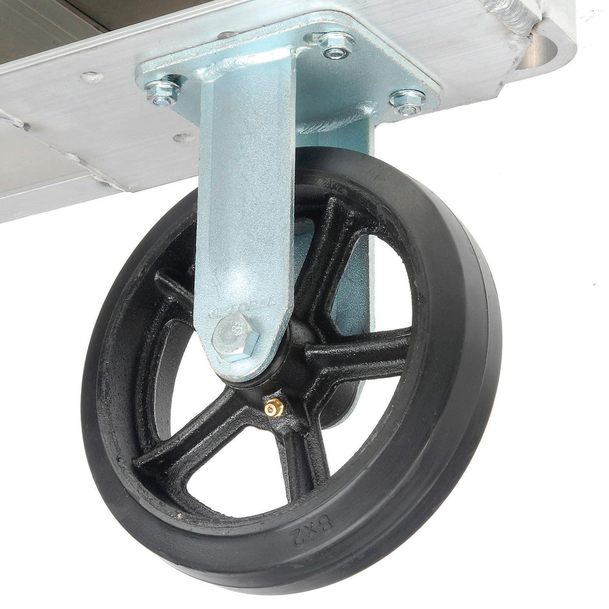 Platform Truck with Diamond Deck by Magliner – 29"L x 30"W x 9.45"H, Aluminum, Gray, Model 585470T