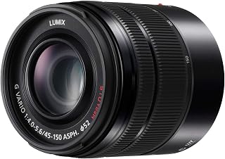 Panasonic LUMIX H-FS45150EKA G Vario 45-150 mm Interchangeable Telephoto Zoom Lens - Black
