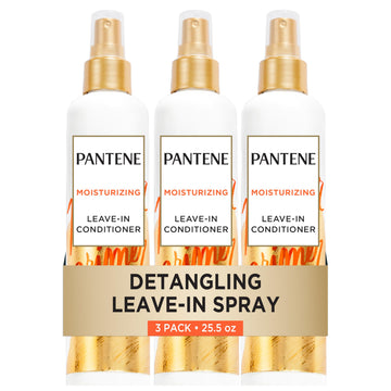 Conditioning Detangler Spray by Pantene – 8.5 Fl Oz (Pack of 3), Detangler ( Pack of 3), Pack of 3