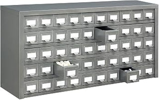Global Industrial Storage Drawer Cabinet, 50 Drawers with Label Holder