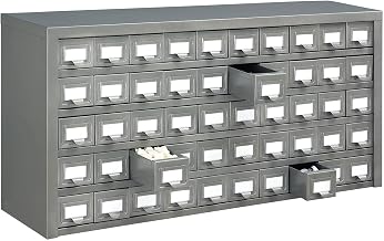 Global Industrial Storage Drawer Cabinet, 50 Drawers with Label Holder