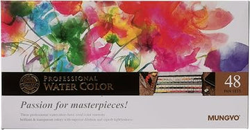 Sargent Art 32-6048 Artist Quality 48ct Adult Professional Watercolor Set, Tin Case