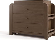Graco Read-with-Me 3 Drawer Chest with Removable Changing Topper, Hazelnut
