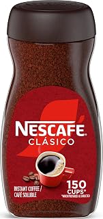 Nescafe NESCAFÉ Clasico Dark Roast Instant Coffee, 10.5 oz Jar | Smooth dark roast instant coffee; single 10.5 oz jar