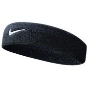 Swoosh Headband (Black/White by Nike – One Size, Cotton, black, Model NK282