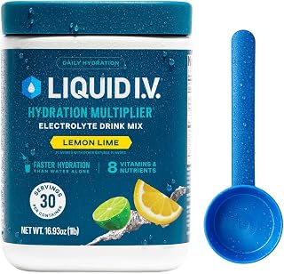 Liquid I.V. Hydration Electrolytes Tub, Lemon Lime, 30 Servings